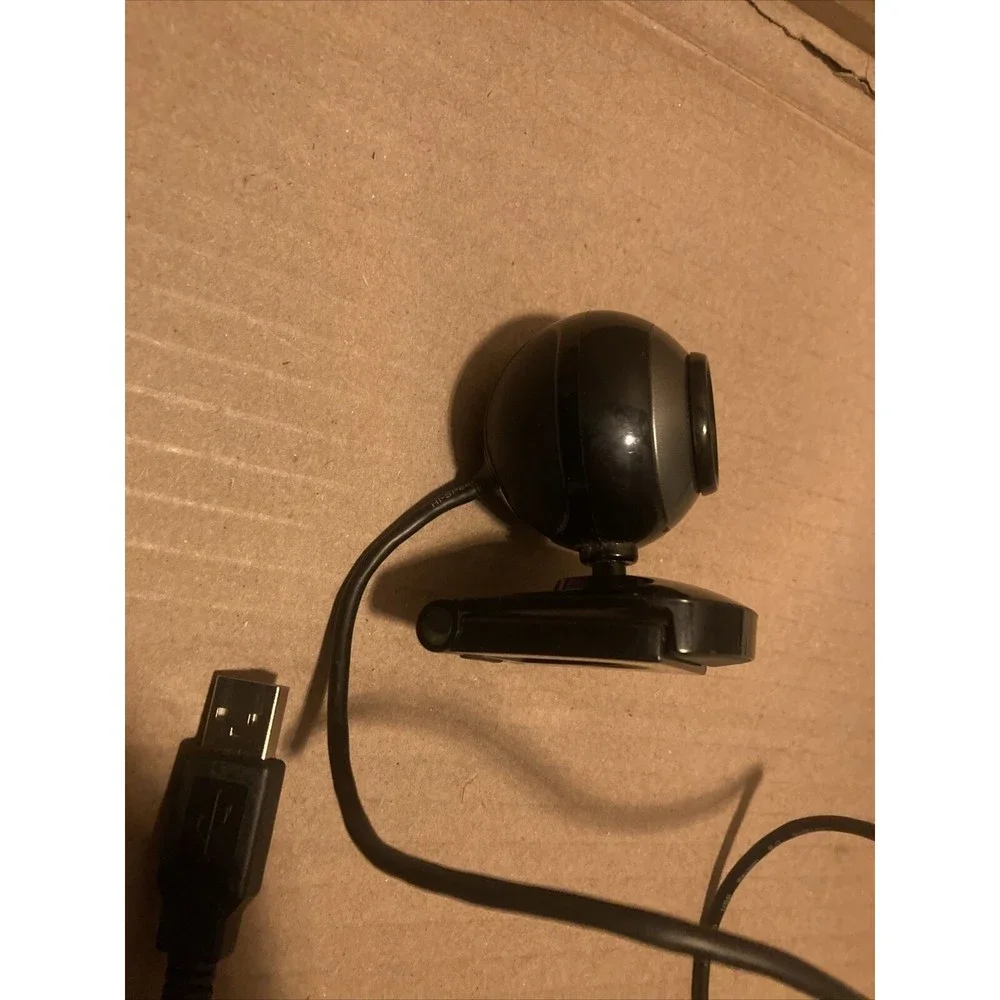 HP Webcam HD-2200 Black & Silver Hp USB 2.0 Tested Working ~Actual Photos Shown~